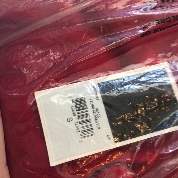 JUICY COUTURE RED HOODIE TOP BLACK LABEL SM - Picture 6 of 8